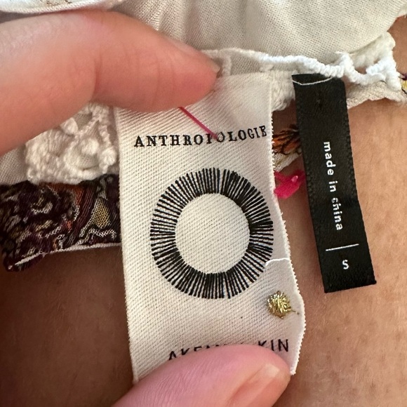 Anthropologie Akemi + Kin Medallion Maxi Dress yellow gold - S - Picture 11 of 15